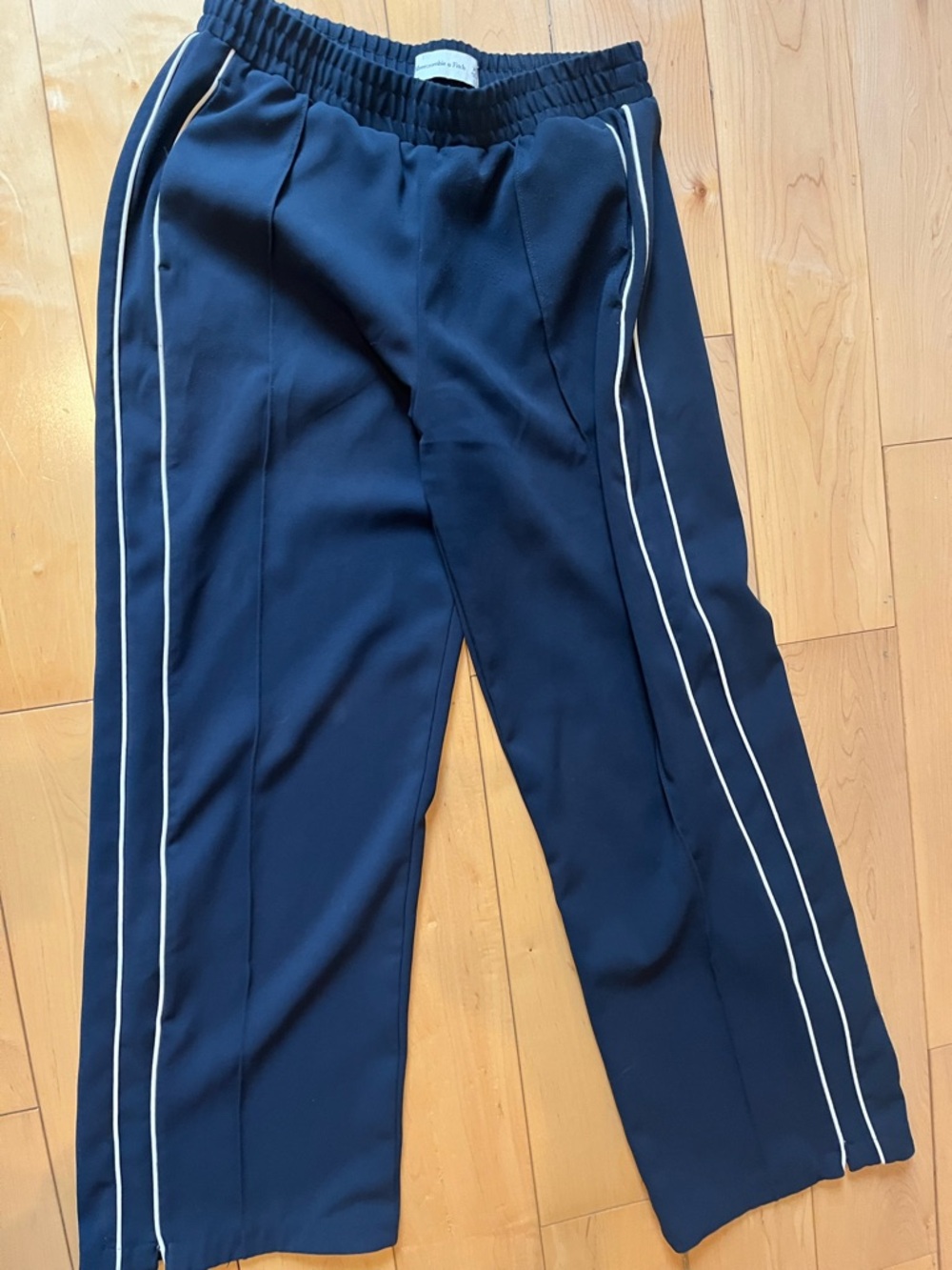 Abercrombie & Fitch Navy Elastic Waist track pants- XS